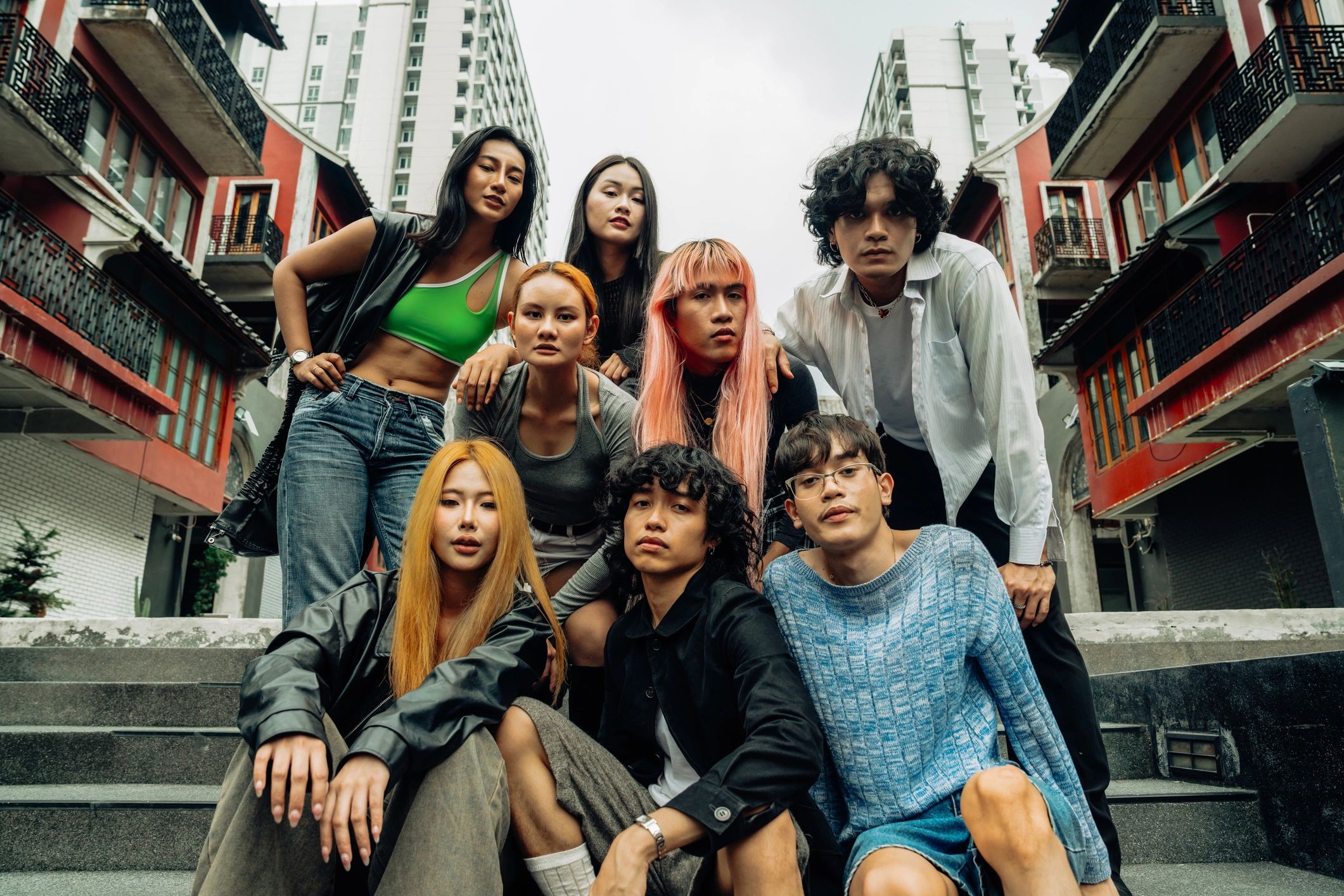 Fashion-forward creative team group portrait